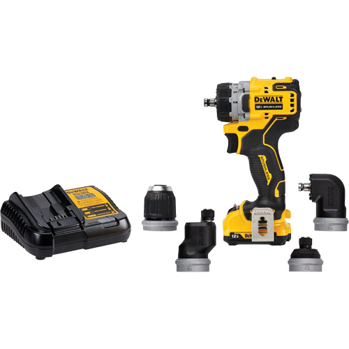 Ensemble perceuse/visseuse sans fil et sans balai XTREME 5-en-1, Lithium-ion, 12 V, Mandrin 3/8" NRZ Safety Inc.