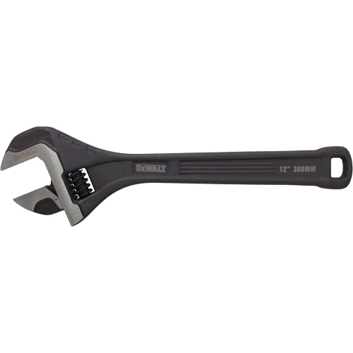All Steel Adjustable Wrench, 12" L, Black/Plain NRZ Safety Inc.