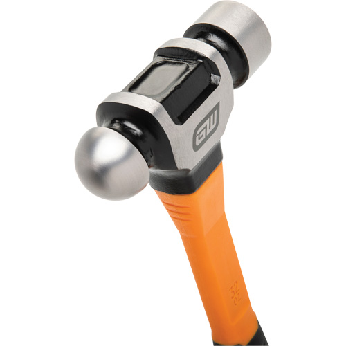 Marteau &agrave; panne ronde, Poids de la t&ecirc;te 32 oz, Face Ordinaire/Poli, Prise Fibre de verre NRZ Safety Inc.