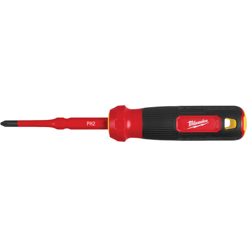 2-in-1 1000V Insulated Flip Shank Multi-Bit Screwdriver, 8-4/5" L, Cushion Grip Handle NRZ Safety Inc.