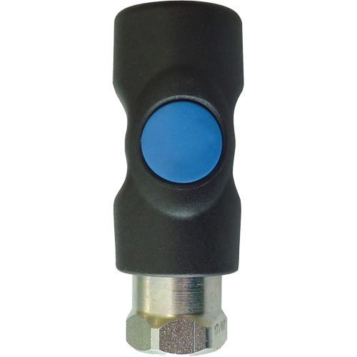 TOPQUIK S1 Industrial Quick Coupler, Polyester Composite/Stainless Steel, 1/4", Female NPT, 174 PSI NRZ Safety Inc.