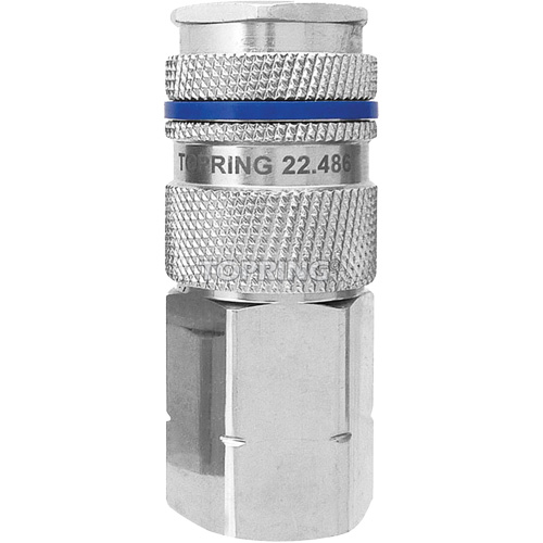 Raccord industriel rapide QUIKSILVER, Laiton nickel&eacute;, 1/2", NPT femelle, 500 psi NRZ Safety Inc.
