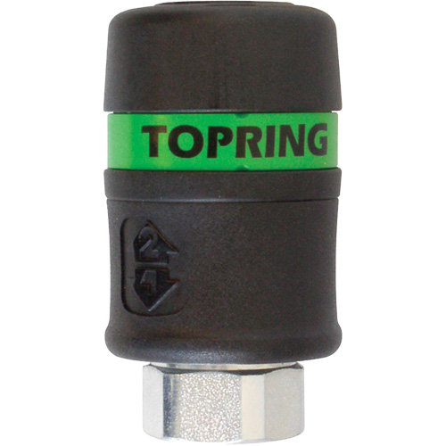 Raccord rapide TOPQUIK Ultraflo 7,8 mm, Composite en polyester, 3/8", NPT femelle, 174 PSI NRZ Safety Inc.