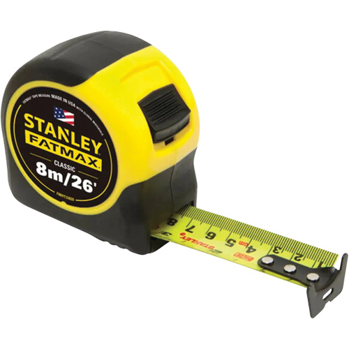 Ruban &agrave; mesurer FATMAX, 1-1/4" x 26'/8 m, Marques de goujon Imp&eacute;rial & m&eacute;trique NRZ Safety Inc.