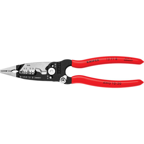 Pince &agrave; d&eacute;nuder forg&eacute;e, 8" lo, 10 - 20 AWG NRZ Safety Inc.