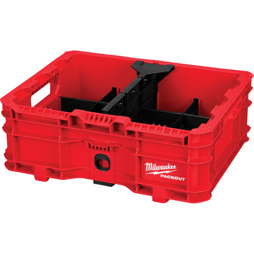 Bac &agrave; profil bas PACKOUT, 15" x 18-5/8" x 6-5/8", Noir/Rouge NRZ Safety Inc.