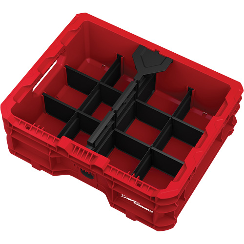 Bac &agrave; profil bas PACKOUT, 15" x 18-5/8" x 6-5/8", Noir/Rouge NRZ Safety Inc.