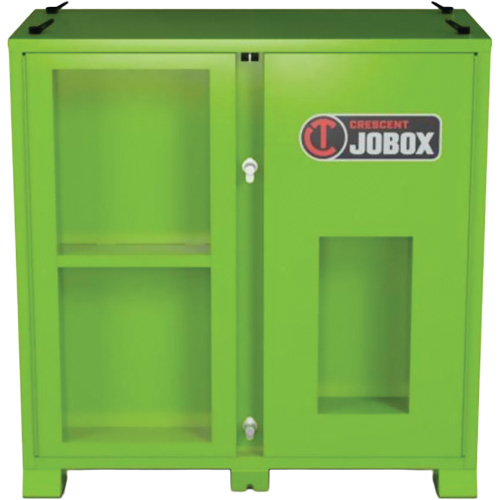 Armoire de rangement d'&eacute;PI sur place, Acier, Vert lime haute visibilit&eacute; NRZ Safety Inc.