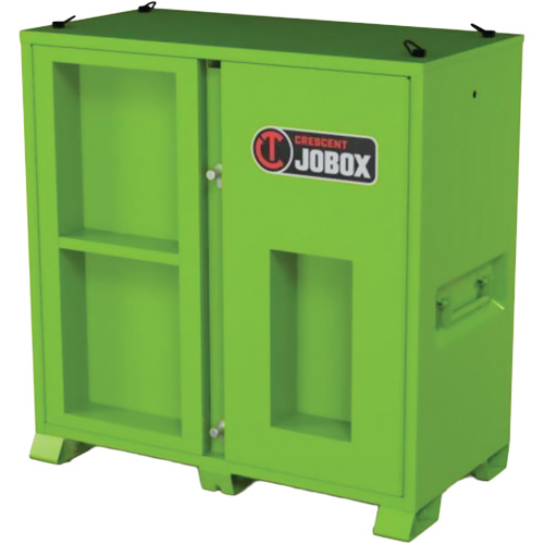 Armoire de rangement d'&eacute;PI sur place, Acier, Vert lime haute visibilit&eacute; NRZ Safety Inc.
