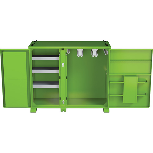 Onsite PPE Storage Cabinet, Steel, High-Visibility Lime Green NRZ Safety Inc.