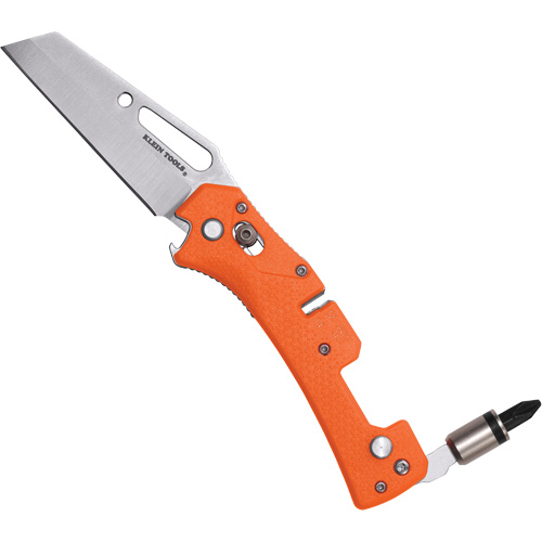 Couteau de poche d'&eacute;lectricien avec tournevis, 2-99/100" lame, lame en Acier inoxydable, poign&eacute;e en Plastique NRZ Safety Inc.