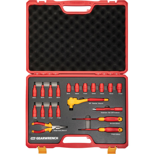 3/8" Drive VDE Insulated Tool Set, 1000 V, 20 Pcs NRZ Safety Inc.