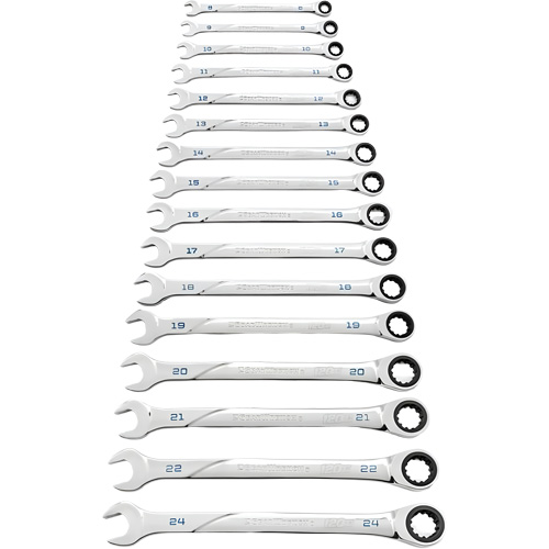 120XP Universal Spline XL Wrench Set, Ratcheting Combination, 16 Pieces, Metric NRZ Safety Inc.