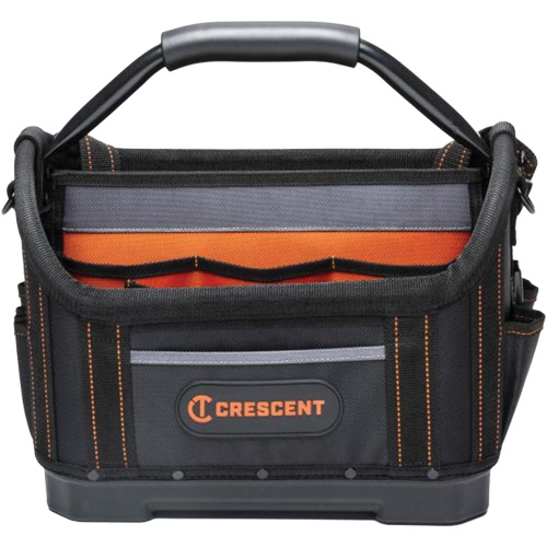 Sac ouvert de 14" pour outils d'ouvrier, 1680 Denier/Polyester, 25 pochettes, Noir/Gris/Orange NRZ Safety Inc.