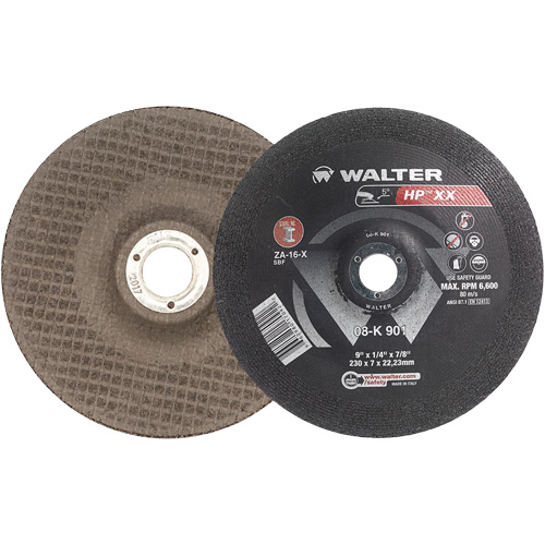 Double-X Depressed Centre Grinding Wheels, 9" x 1/4", 7/8" Arbor, Type 28 NRZ Safety Inc.