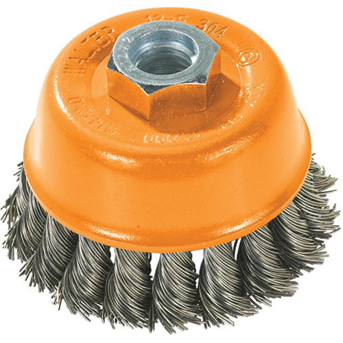 Brosse-boisseau, 3" dia. x 5/8"-11 arbre NRZ Safety Inc.