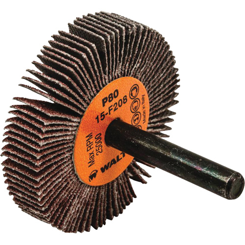 Flap Wheels-Coolcut Flap Wheels, Aluminum Oxide, 80 Grit, 2" x 3/8" x 1/4" NRZ Safety Inc.