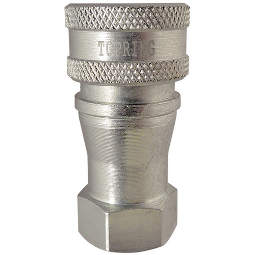 RACCORD HYDRAULIQUE FERMETURE 2 VOIES,1/8NPT,ACI, Laiton/Acier inoxydable NRZ Safety Inc.