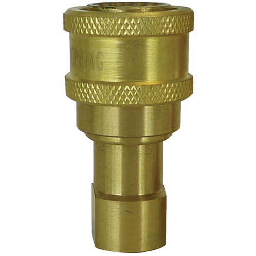 RACCORD HYDRAULIQUE FERM2VOIES,3/8"NPT,LAITON, Laiton/Acier inoxydable NRZ Safety Inc.