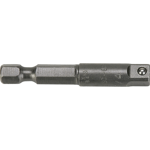 Hex To Male Square Drive Extension, 1/4" Drive Size, 1-3/8" L NRZ Safety Inc.