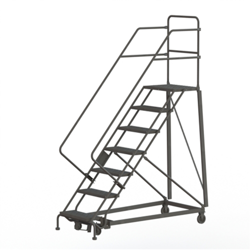 Heavy Duty Safety Slope Ladder, 7 Steps, Serrated, 50° Incline, 70" High NRZ Safety Inc.