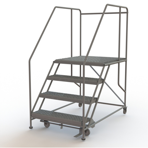 Plateforme de travail mobile, Acier, 4 Marches, 40" ha, 36" p, 36" Marche, Stri&eacute; NRZ Safety Inc.