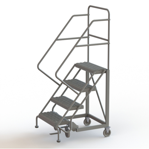 &eacute;chelles en angle de s&eacute;curit&eacute;, 4 marches, Stri&eacute;, Inclinaison 50°, Hauteur 40" NRZ Safety Inc.