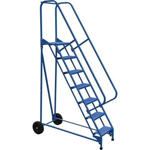 Roll-A-Fold Ladder, 7 Steps, Perforated, 70" High NRZ Safety Inc.