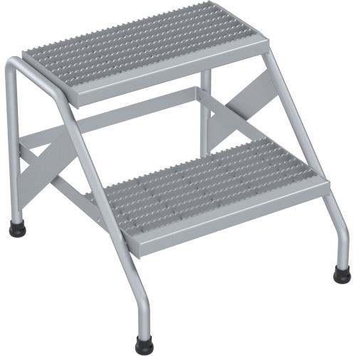 Escabeau en aluminium, 2 marche(s), 22-13/16" la x 24-9/16" lo x 20" h, Capacit&eacute; 500 lb NRZ Safety Inc.