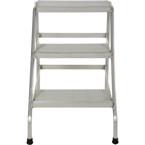 Escabeau en aluminium, 3 marche(s), 22-13/16" la x 34-9/16" lo x 30" h, Capacit&eacute; 500 lb NRZ Safety Inc.
