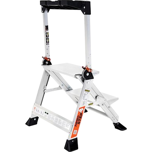 Jumbo Step Ladder, 1.5', Aluminum, 375 lbs. Capacity, Type 1AA NRZ Safety Inc.