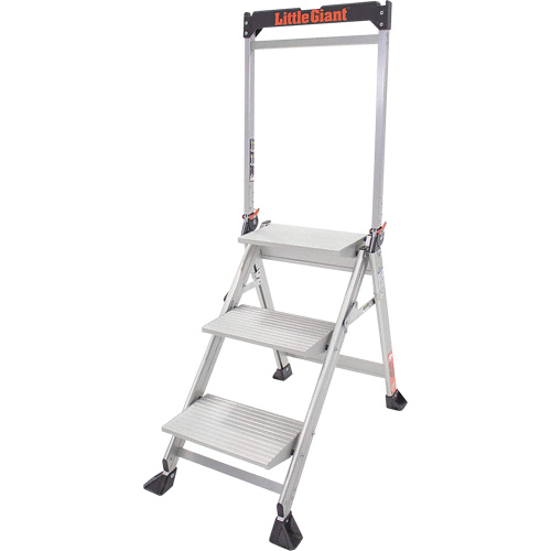 Jumbo Step Ladder, 2.2', Aluminum, 375 lbs. Capacity, Type 1AA NRZ Safety Inc.