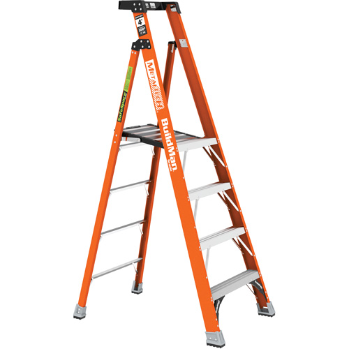 Safespace Platform Step Ladder, 4', 300 lbs. Cap. NRZ Safety Inc.