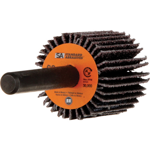 Standard Abrasives Flap Wheel, Aluminum Oxide, 60 Grit, 1" x 1" x 1/4" NRZ Safety Inc.