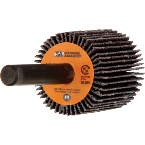 Standard Abrasives Flap Wheel, Aluminum Oxide, 120 Grit, 1" x 1" x 1/4" NRZ Safety Inc.