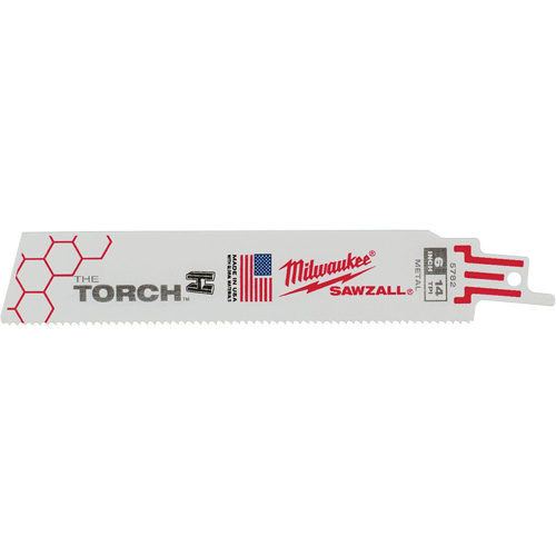 The Torch Sawzall&reg; Blades, Bi-Metal, 14 TPI, 6" L x 1" W NRZ Safety Inc.