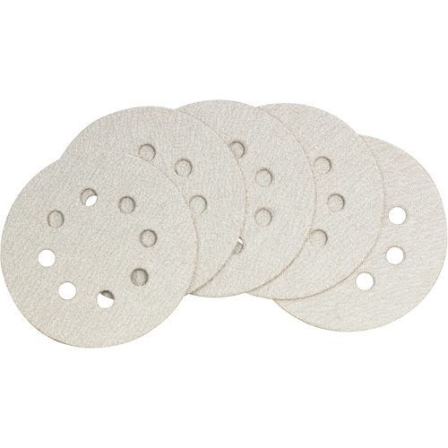 Papier abrasif pour ponceuse orbitale al&eacute;atoire – paquet de 5, dia 5", Grain 60 NRZ Safety Inc.