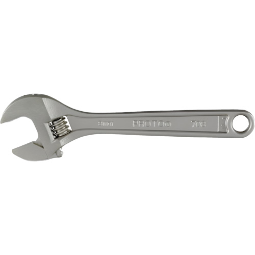 Adjustable Wrench With CLIK-STOP&reg;, 8" L, Plain NRZ Safety Inc.