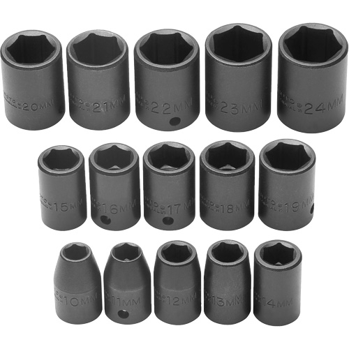 Jeu de douilles, Chocs, Prise 1/2", 6 pans NRZ Safety Inc.