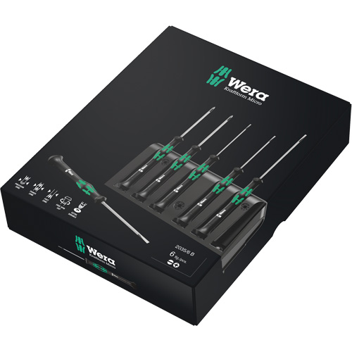 Jeu de tournevis s&eacute;rie Micro avec support, 6 mcx NRZ Safety Inc.