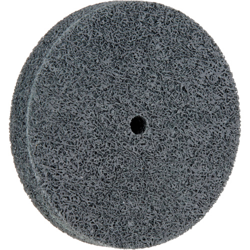 Meule homog&egrave;ne &agrave; faible densit&eacute; de s&eacute;rie 500 Standard Abrasives, 3" x 1/2", Arbre de 1/4", Grain de Fin, Carbure de silicium NRZ Safety Inc.