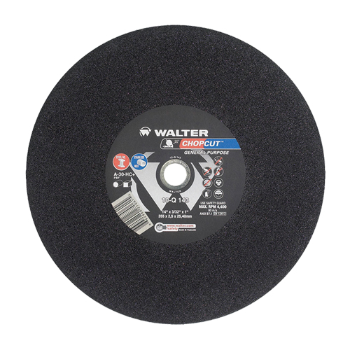 Chopcut Cut-Off Wheel, 14" x 3/32", 1" Arbor, Type 1, Aluminum Oxide, 4400 RPM NRZ Safety Inc.