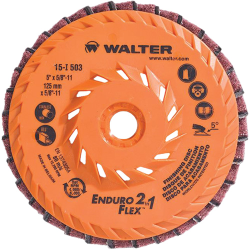 Enduro-Flex 2-in-1 Flap Disc, 5" x 5/8"-11, 80 Grit, Ceramic NRZ Safety Inc.