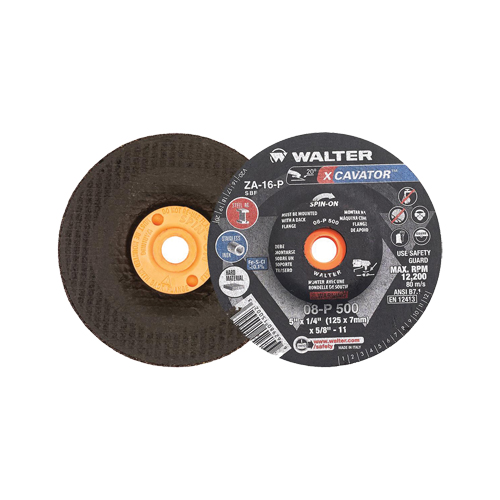 XCAVATOR Grinding Wheel, 5" x 1/4", 5/8"-11 Arbor, Zirconium, Type 27/27S NRZ Safety Inc.