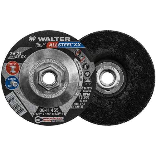 HP XX Grinding Wheel, 4-1/2" x 1/4", 5/8"-11 Arbor, Aluminum Oxide, Type 27 NRZ Safety Inc.