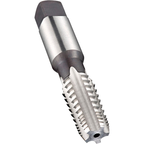 Taraud machine &agrave; denture altern&eacute;e pour tuyau, 1/4"-18, 5 cannelures, 75 mm lo, Conique, Acier rapide NRZ Safety Inc.