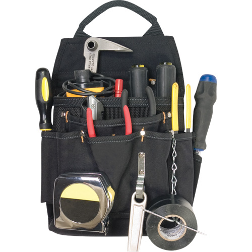 Professional Electrician's Pouches, Multiple Tool Holder, Polyester, 11 Pockets NRZ Safety Inc.