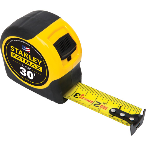 FatMax&reg; Classic Tape Measure, 1-1/4" x 30', Imperial Graduations NRZ Safety Inc.