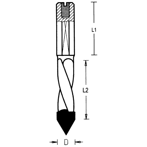 Through-Hole Carbide Tipped Drill, 5 mm Diameter NRZ Safety Inc.