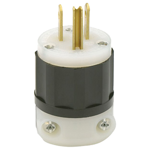 2-Pole 3-Wire Grounding Straight Blade Plug, Nylon, 15 A, 125 V NRZ Safety Inc.